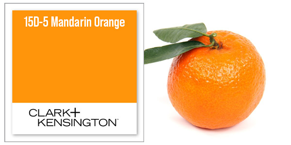 Mandarin Orange from Clark + Kensington. Paint code 15D-5