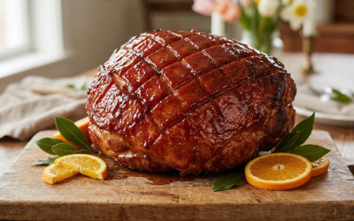 Honey & Brown Sugar Glazed Smoked Ham